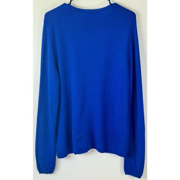 Charter Club Crewneck 100% Cashmere Timeless Blue Women's Sweater XL - Picture 5 of 10